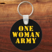 EEN VROUWELIJK LEGER SLEUTELHANGER (Achterkant)