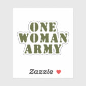 EEN VROUWELIJK LEGER STICKER (Vel)