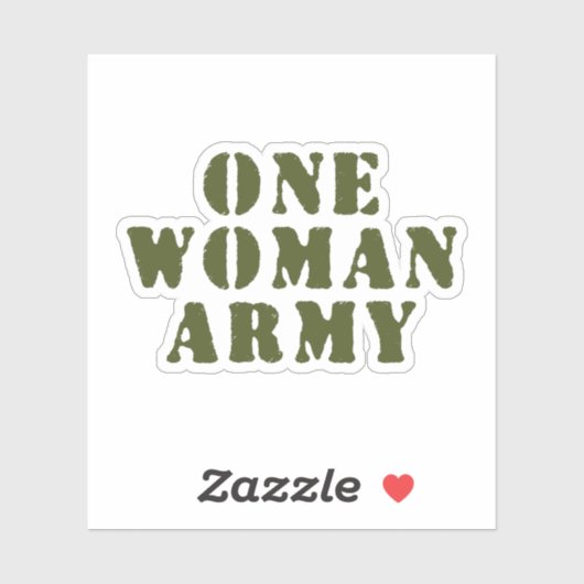 EEN VROUWELIJK LEGER STICKER (Vel)