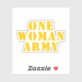 EEN VROUWELIJK LEGER STICKER (Vel)