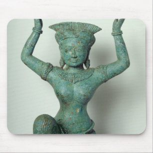 Een vrouwelijke nevelvormende figuur ter ondersteu muismat