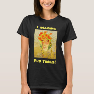Een vrouwendroom personaliseert positieve aantrekk t-shirt