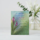 Een vrouwenhart - Calla Lily Briefkaart (Staand voorkant)