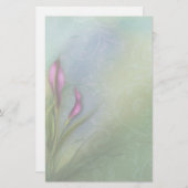 Een vrouwenhart - Calla Lily Briefpapier (Voorkant / Achterkant)