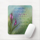 Een vrouwenhart - Calla Lily Muismat (Met muis)