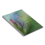 Een vrouwenhart - Calla Lily Notitieboek (Rechterzijde)