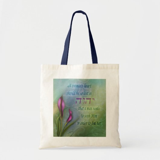 Een vrouwenhart - Calla Lily Tote Bag (Voorkant)