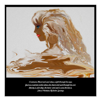 Een vrouwenhart en -sol is waar de schoonheid perfect poster