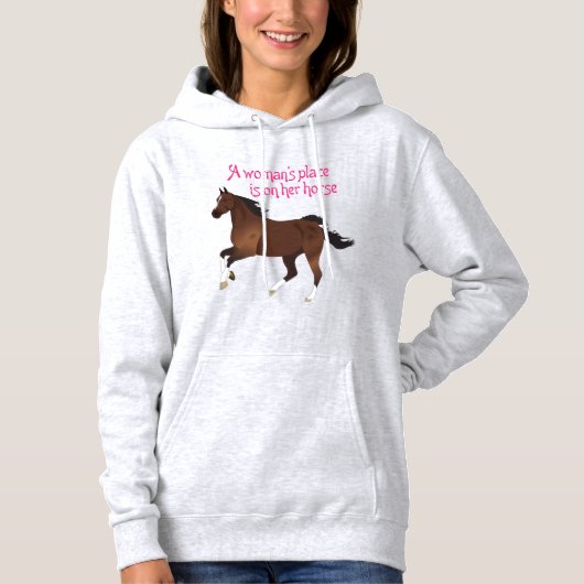 Een vrouwenhuis hoodie (Voorkant)