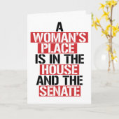 EEN VROUWENPLAATS IS IN HET HUIS KAART (Gele Bloem)