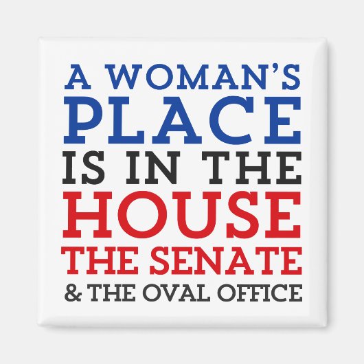 Een vrouwenplaats is in het huis magneet (Voorkant)