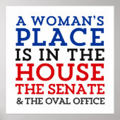 Een vrouwenplaats is in het huis poster (Voorkant)
