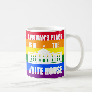 "EEN VROUWENPLAATS IS IN HET WITTE HUIS" KOFFIEMOK