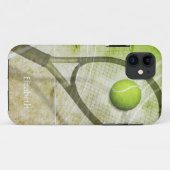 Een vrouwentennis Case-Mate iPhone case (Achterkant (horizontaal))