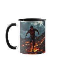 Een vulkanisch terrein in fusie.