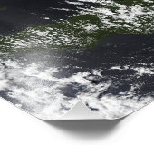 Een vulkanische pluim uit de Rabaul caldera Foto Afdruk (Hoek)