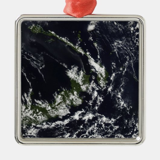 Een vulkanische pluim uit de Rabaul caldera Metalen Ornament (Voorkant)