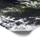 Een vulkanische pluim uit de Rabaul caldera Poster (Hoek)