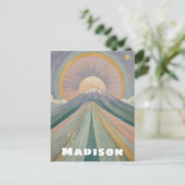 Een vulkanische serenade gepersonaliseerd briefkaart (Staand voorkant)