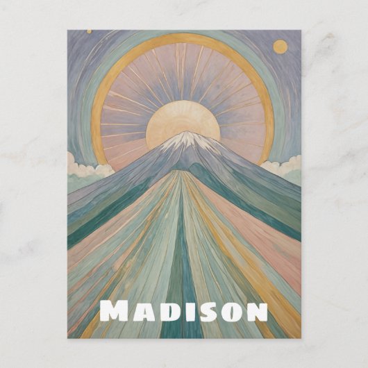 Een vulkanische serenade gepersonaliseerd briefkaart (Voorkant)