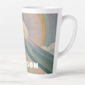 Een vulkanische serenade gepersonaliseerd latte mok (Rechts)