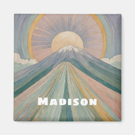 Een vulkanische serenade gepersonaliseerd magneet