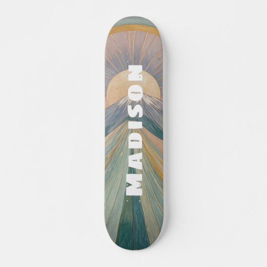 Een vulkanische serenade gepersonaliseerd persoonlijk skateboard (Voorkant)