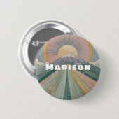 Een vulkanische serenade gepersonaliseerd ronde button 5,7 cm (Voorkant /achterkant)