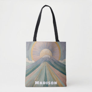 Een vulkanische serenade gepersonaliseerd tote bag
