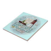 Een vuurtoren van Rhode Island, Tegel van keramiek Tegeltje (Zijkant)