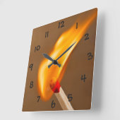 Eén vuurvlam vierkante klok (Hoek)