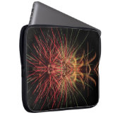 Een Vuurwerkdisplay 's Nachts Laptop Sleeve (Voorkant Rechts)