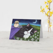 Een waakzaam Oog | het Art. van de Kat van de Kaart (Gele Bloem)