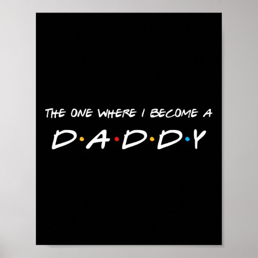 Eén waar ik vader van papa word poster (Voorkant)