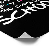 Een waar we 100 dagen school overleefden poster (Hoek)