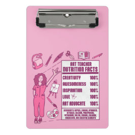 Een Waardering voor Kunstleraren - Perfect Cadeau  Mini Klembord