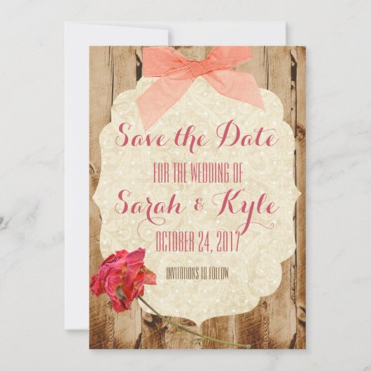 Een waargebeurd liefdesverhaal "Save the Date" Save The Date (Achterkant)