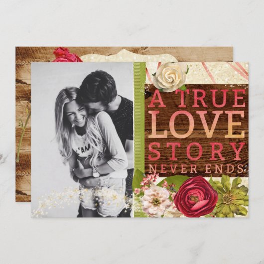 Een waargebeurd liefdesverhaal "Save the Date" Save The Date (Voorkant / Achterkant)