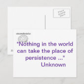 Een waarheid briefkaart (Voorkant / Achterkant)