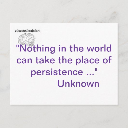 Een waarheid briefkaart (Voorkant)