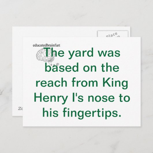 Een waarheid briefkaart (Voorkant / Achterkant)