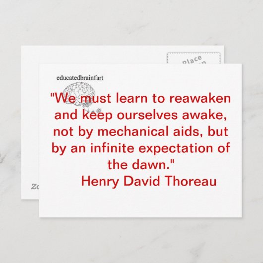 Een waarheid briefkaart (Voorkant / Achterkant)