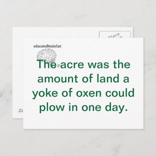 Een waarheid briefkaart (Voorkant / Achterkant)