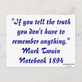 Een waarheid briefkaart (Voorkant)