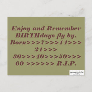 Een waarheid briefkaart