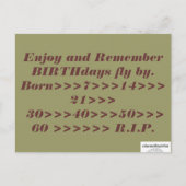 Een waarheid briefkaart (Voorkant)