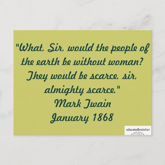 Een waarheid briefkaart (Voorkant)