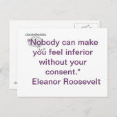 Een waarheid briefkaart (Voorkant / Achterkant)