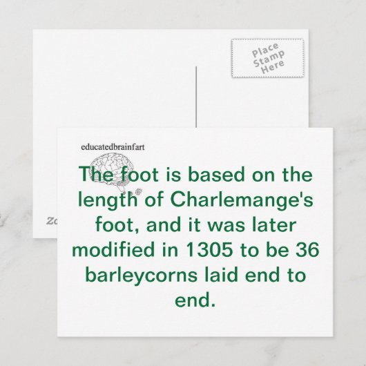 Een waarheid briefkaart (Voorkant / Achterkant)