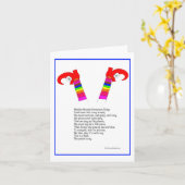 Een waarschuwend verhaal Mah Jongg Note Kaart (Gele Bloem)